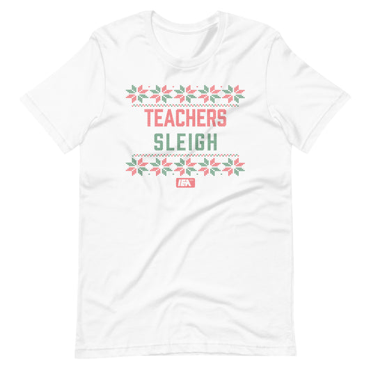 Teachers Sleigh White t-shirt