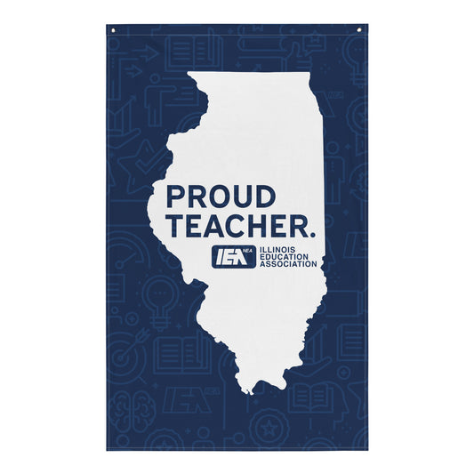 Proud Teacher Flag - Navy