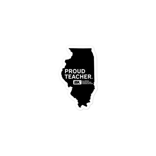 Proud Teacher sticker Black