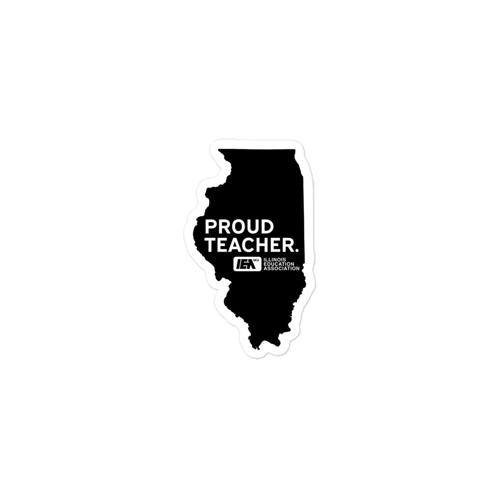 Proud Teacher sticker Black