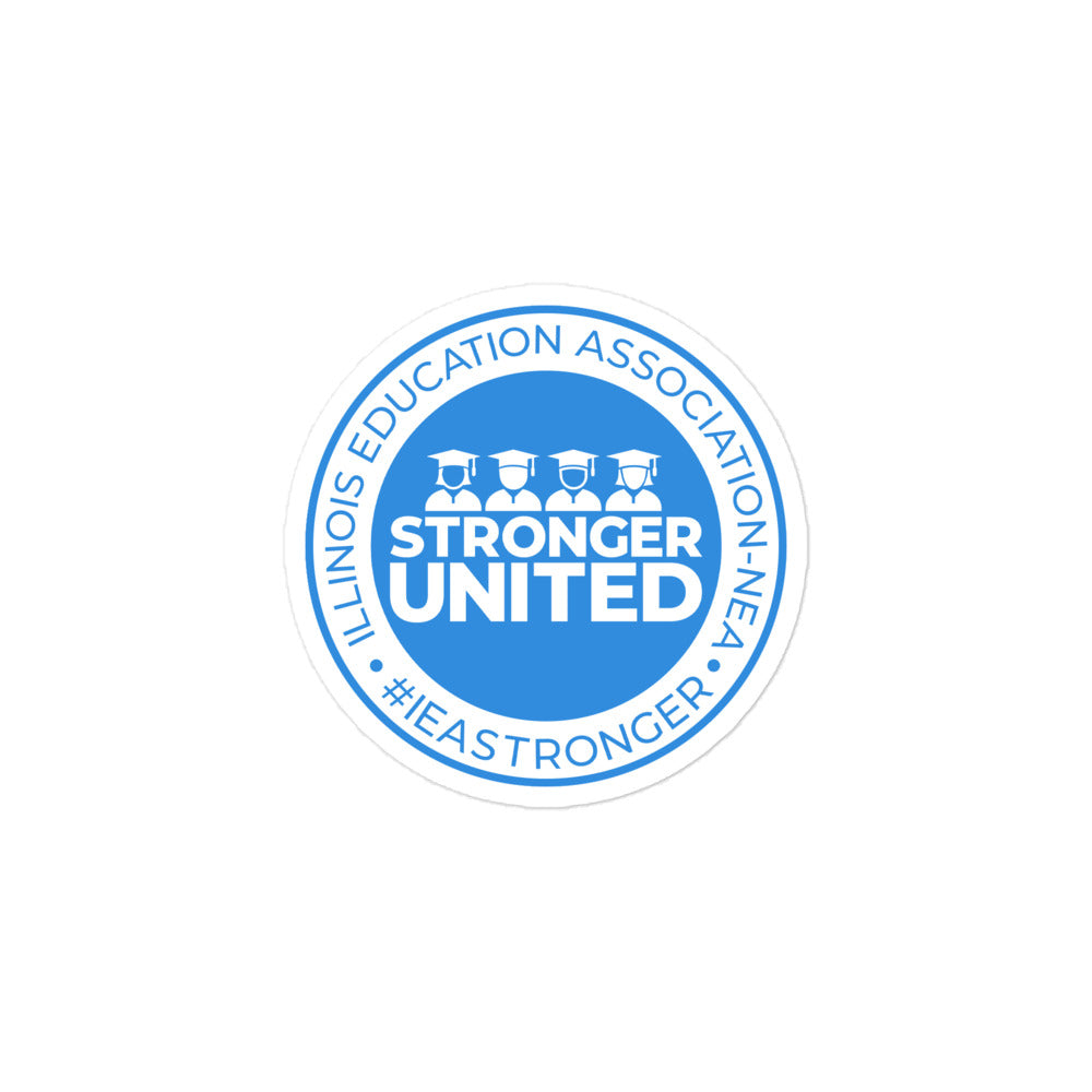 Stronger United Seal Sticker Blue