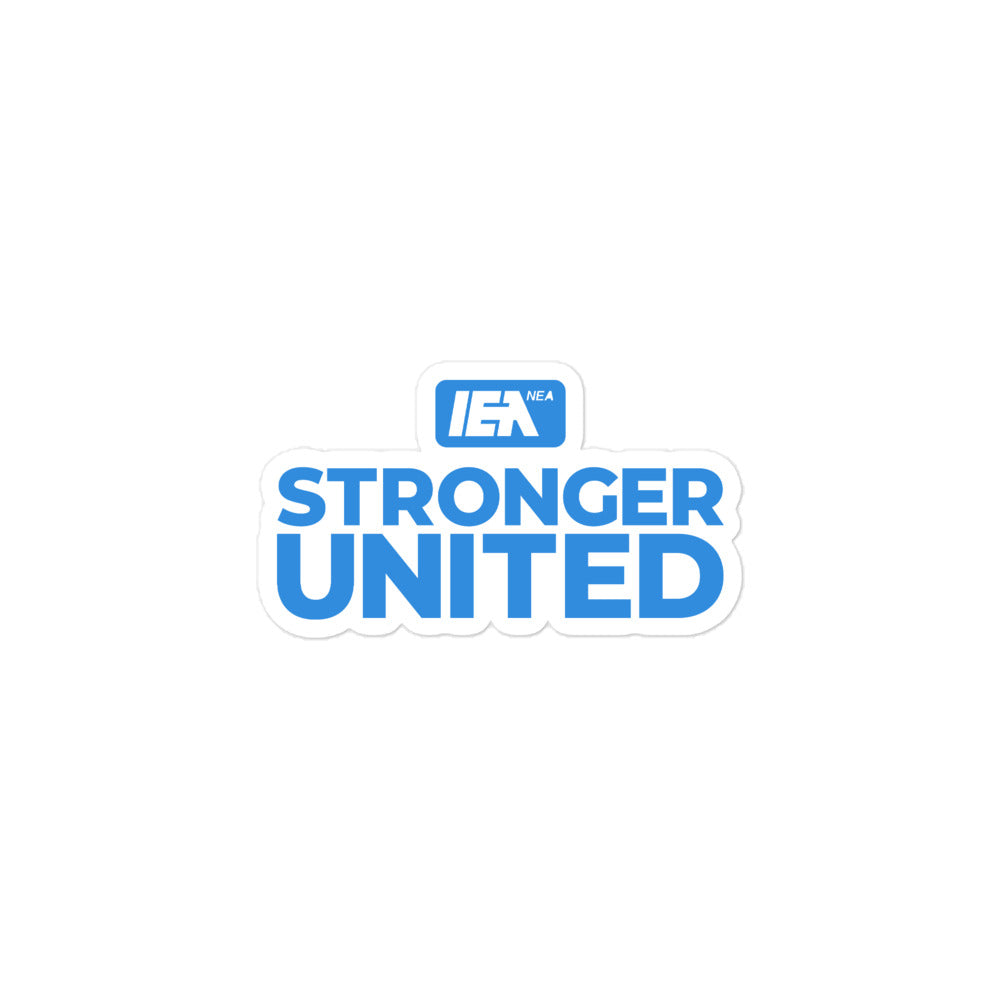 Stronger United Sticker Blue
