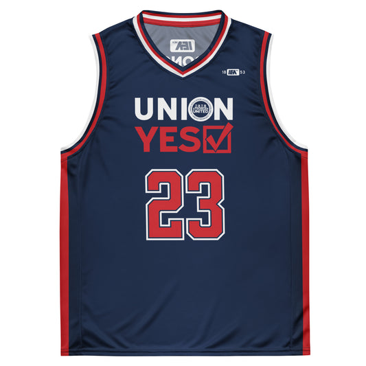 Union Yes basketball jersey