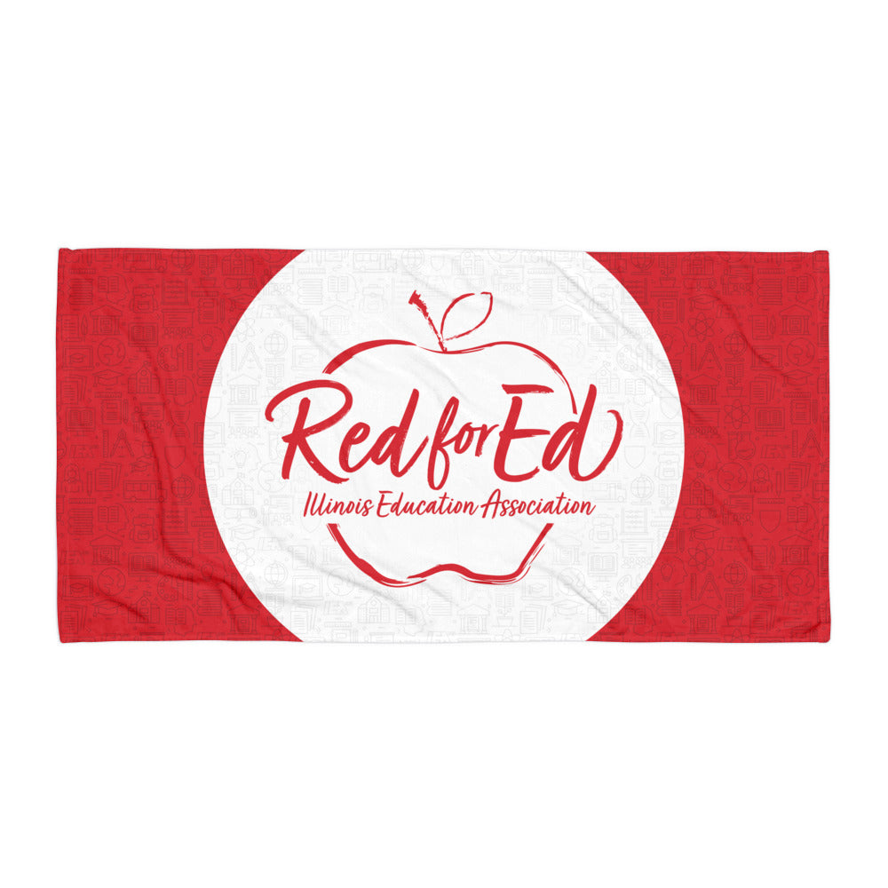Red for Ed Apple Towel