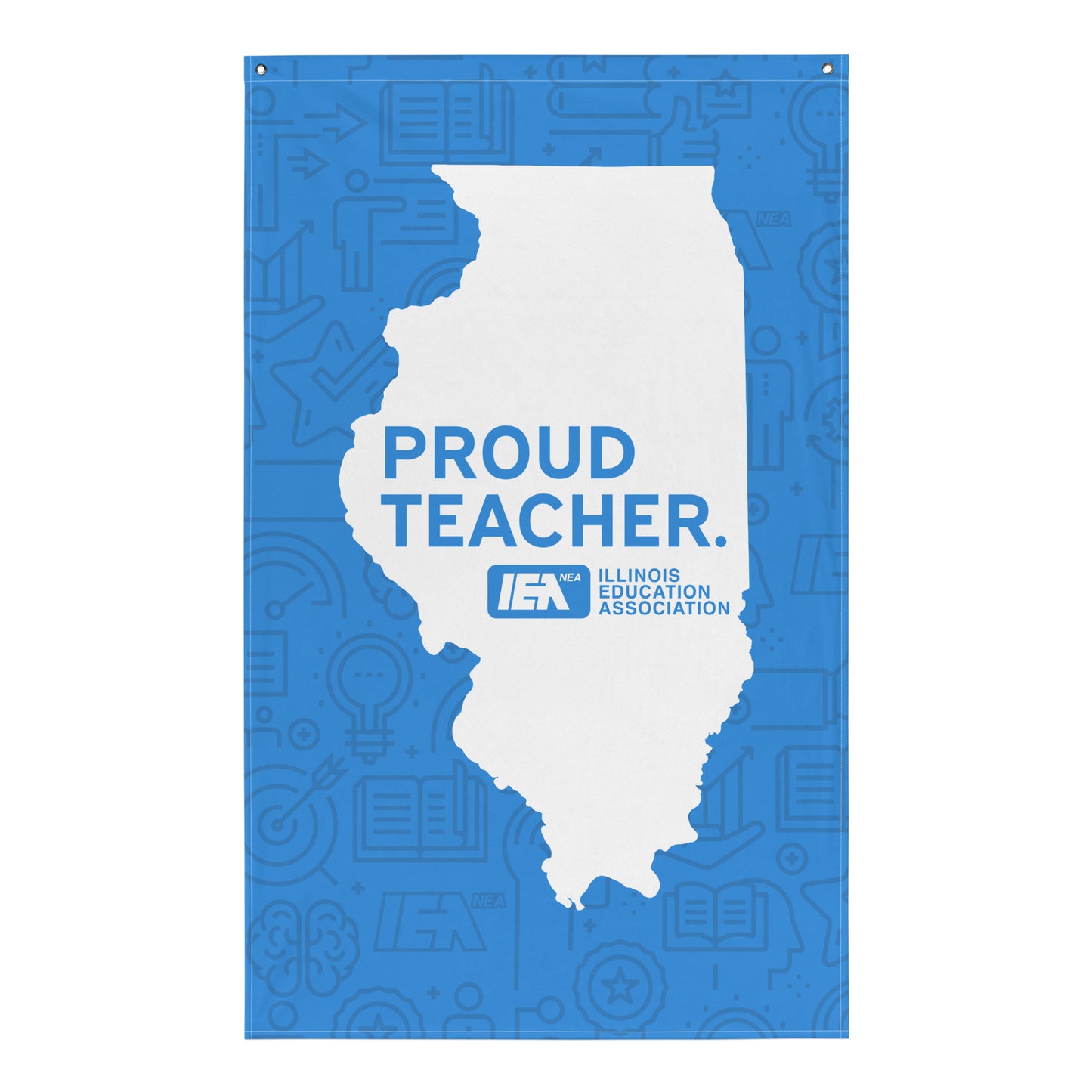 Proud Teacher Flag - Light Blue