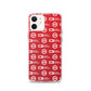 Logo Pattern iPhone Case Red