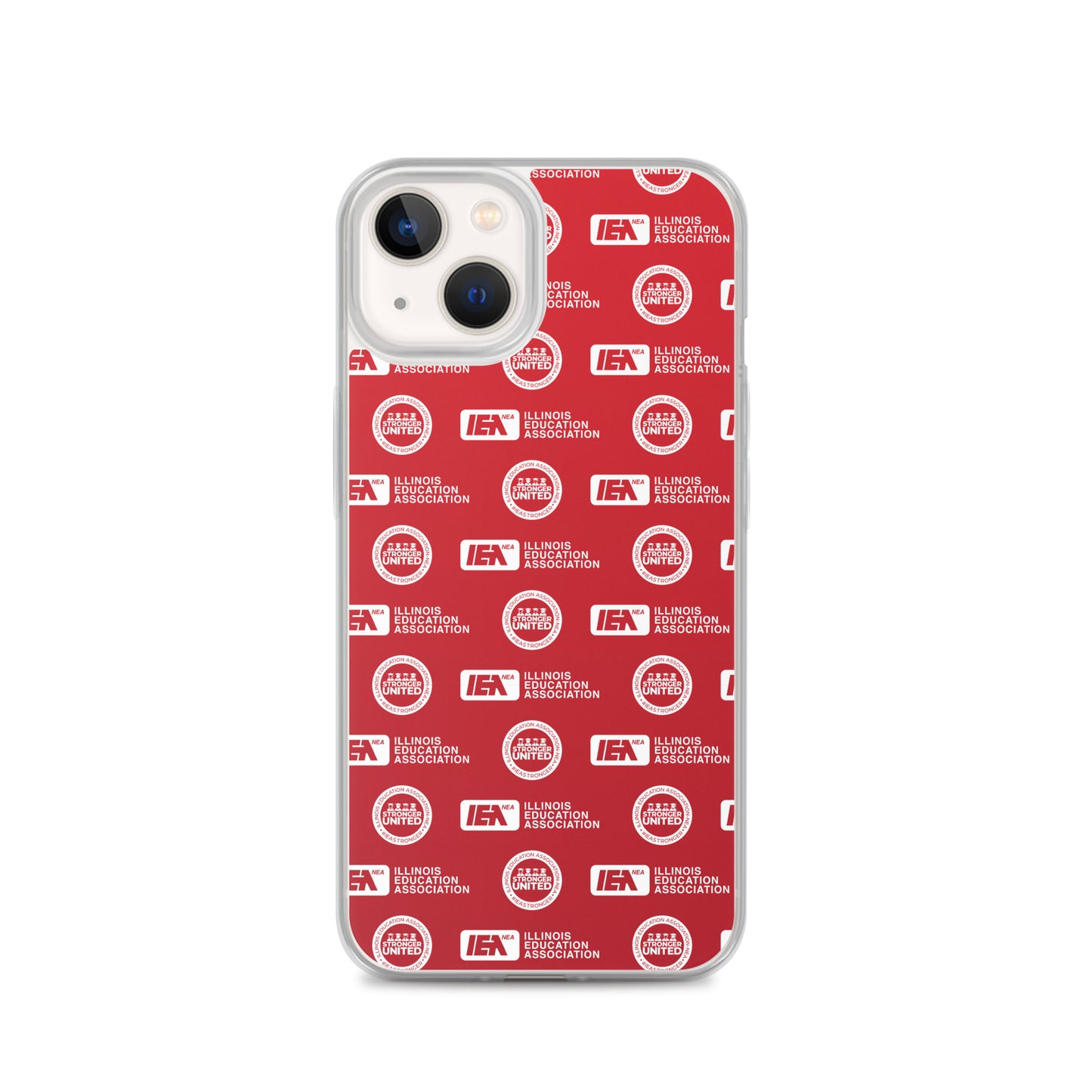 Logo Pattern iPhone Case Red