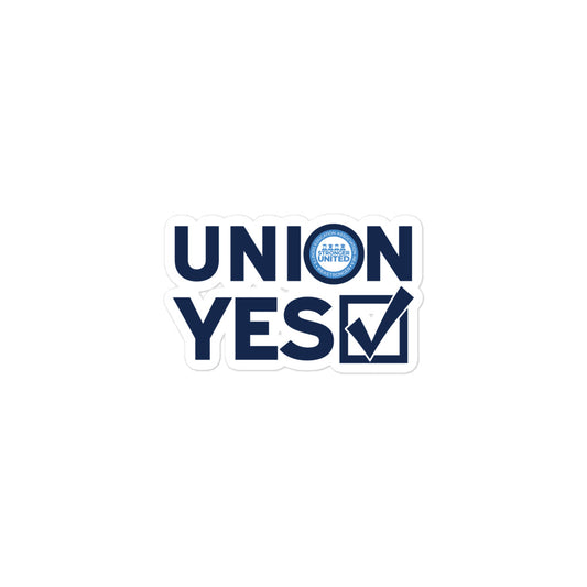 Union Yes sticker