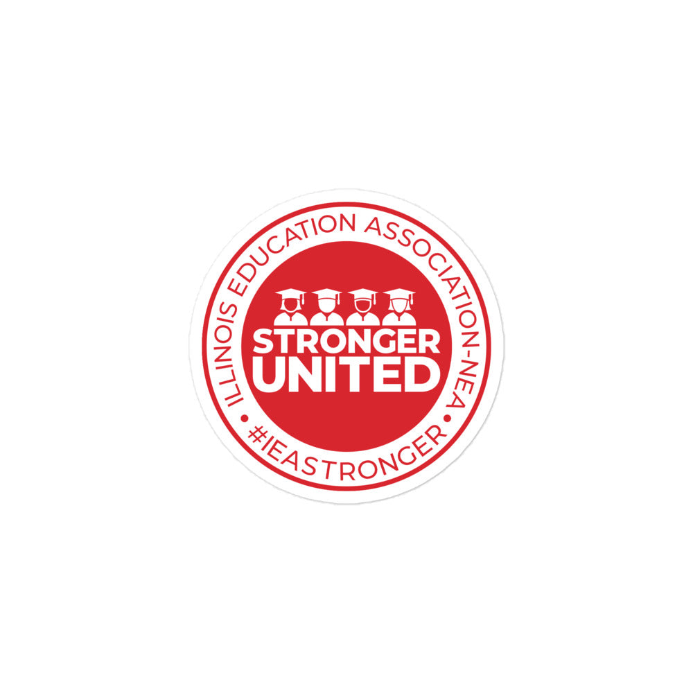 Stronger United Seal Sticker Red