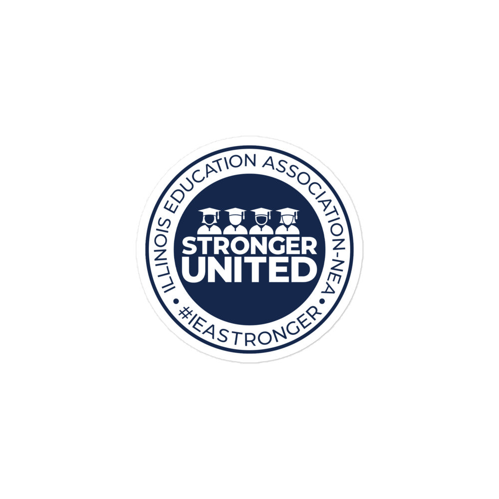 Stronger United Seal Sticker Navy