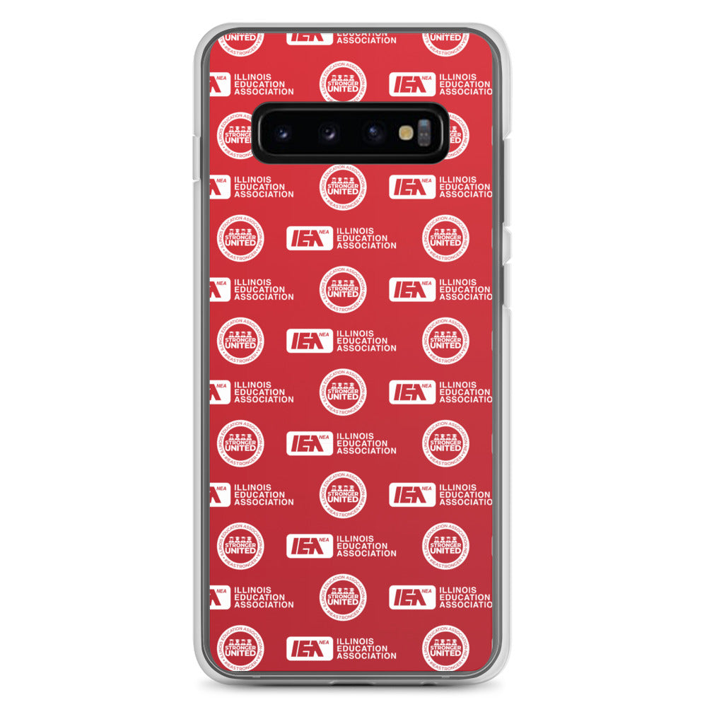 Logo Pattern Samsung Case Red