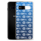 Logo Pattern Samsung Case Blue