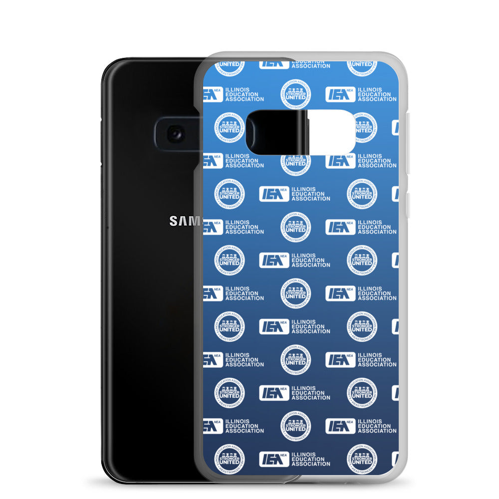 Logo Pattern Samsung Case Blue