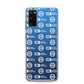 Logo Pattern Samsung Case Blue