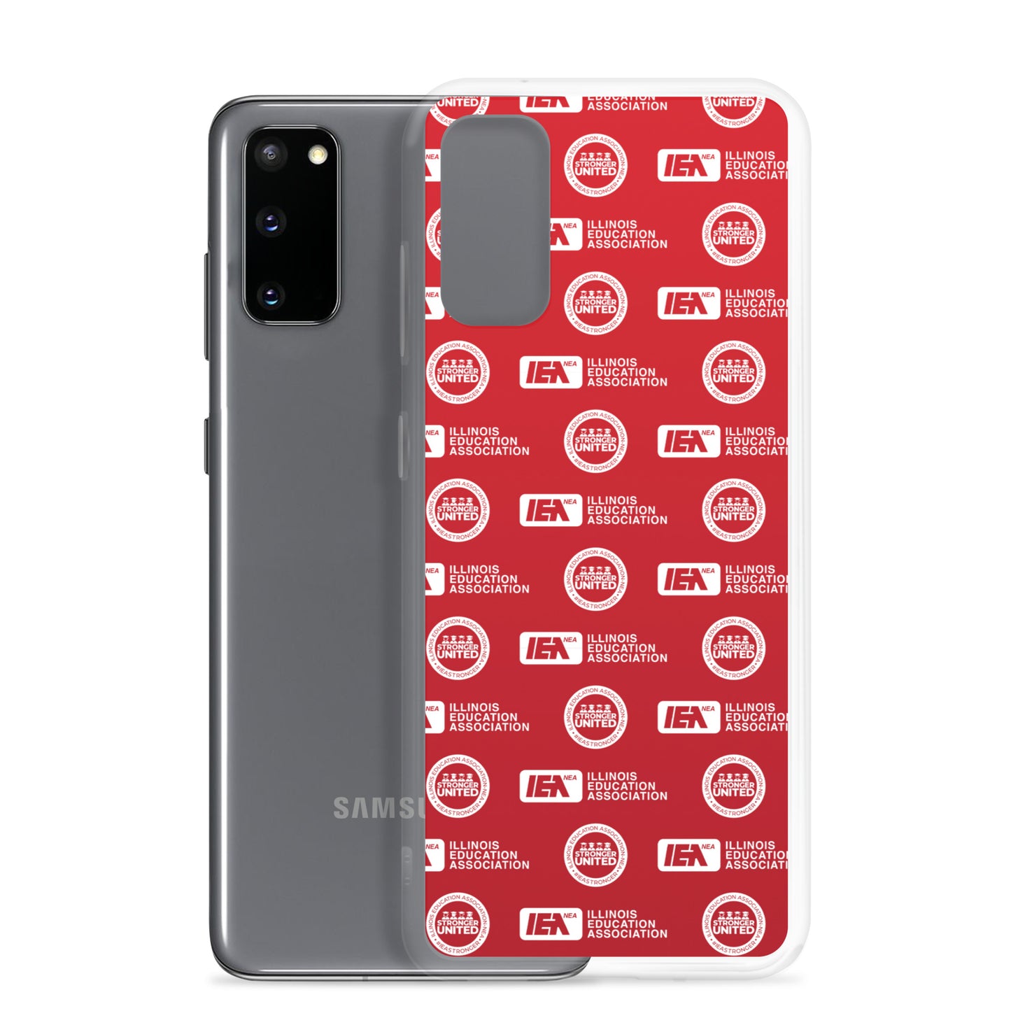Logo Pattern Samsung Case Red