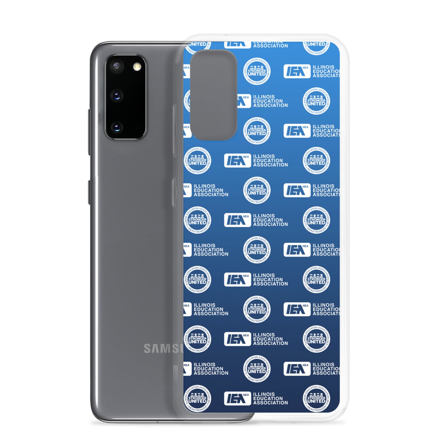 Logo Pattern Samsung Case Blue