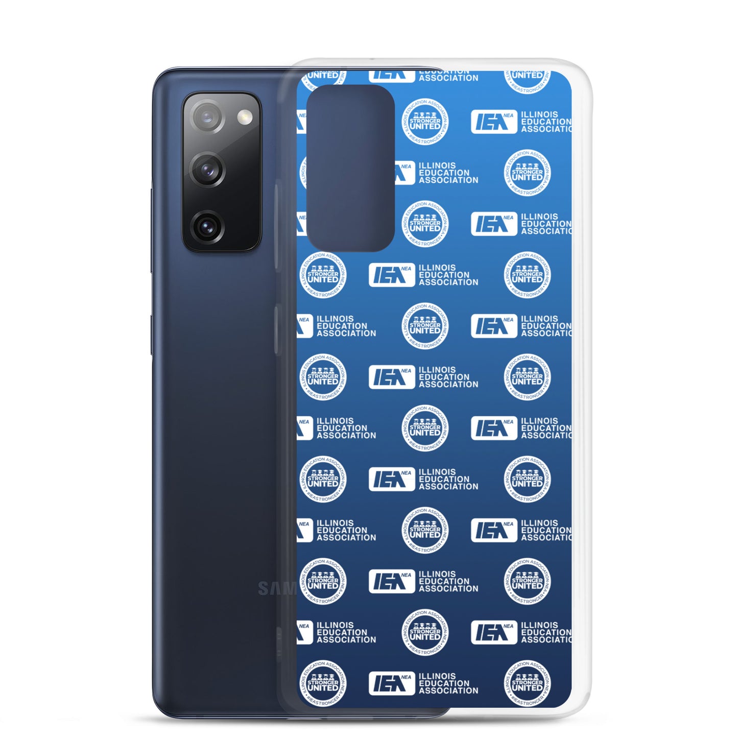 Logo Pattern Samsung Case Blue