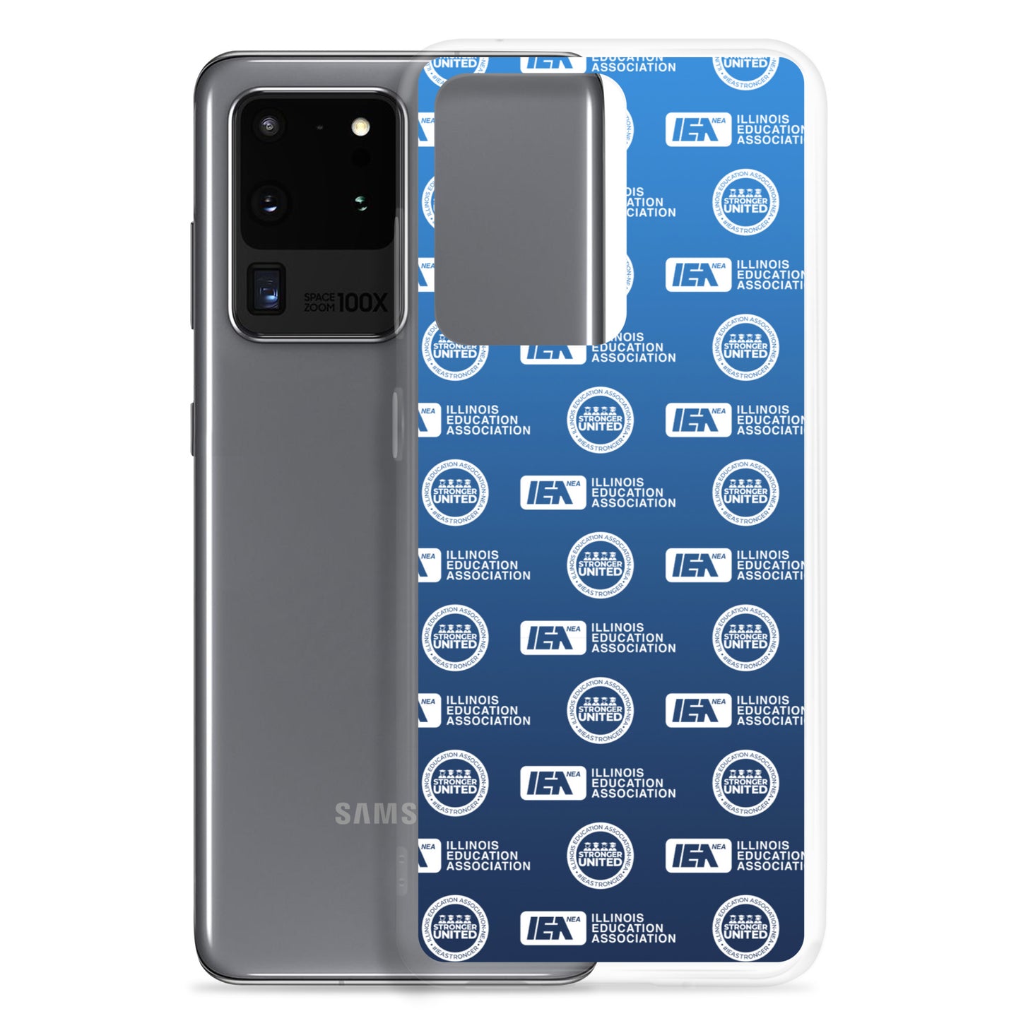 Logo Pattern Samsung Case Blue