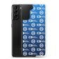 Logo Pattern Samsung Case Blue