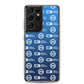 Logo Pattern Samsung Case Blue