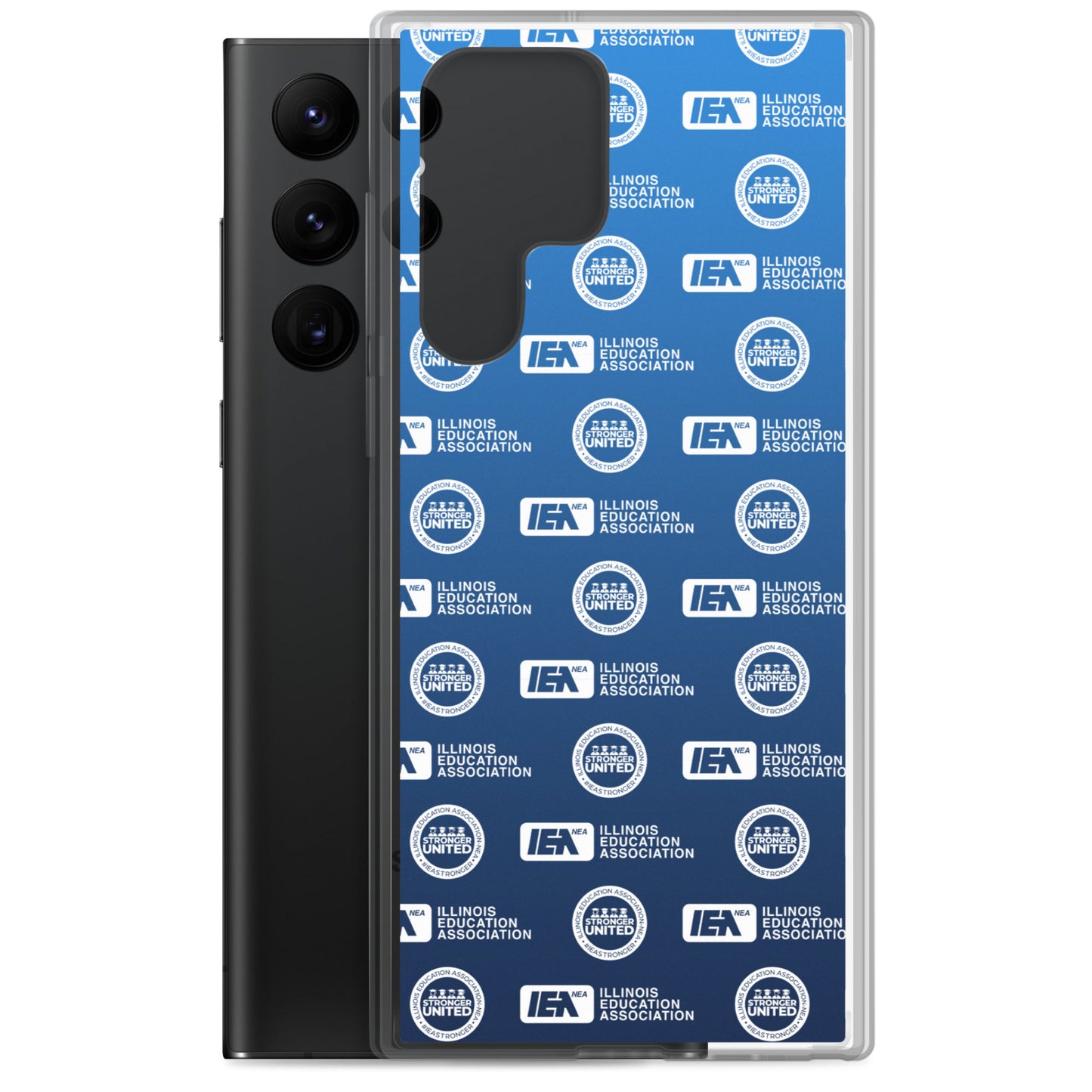 Logo Pattern Samsung Case Blue