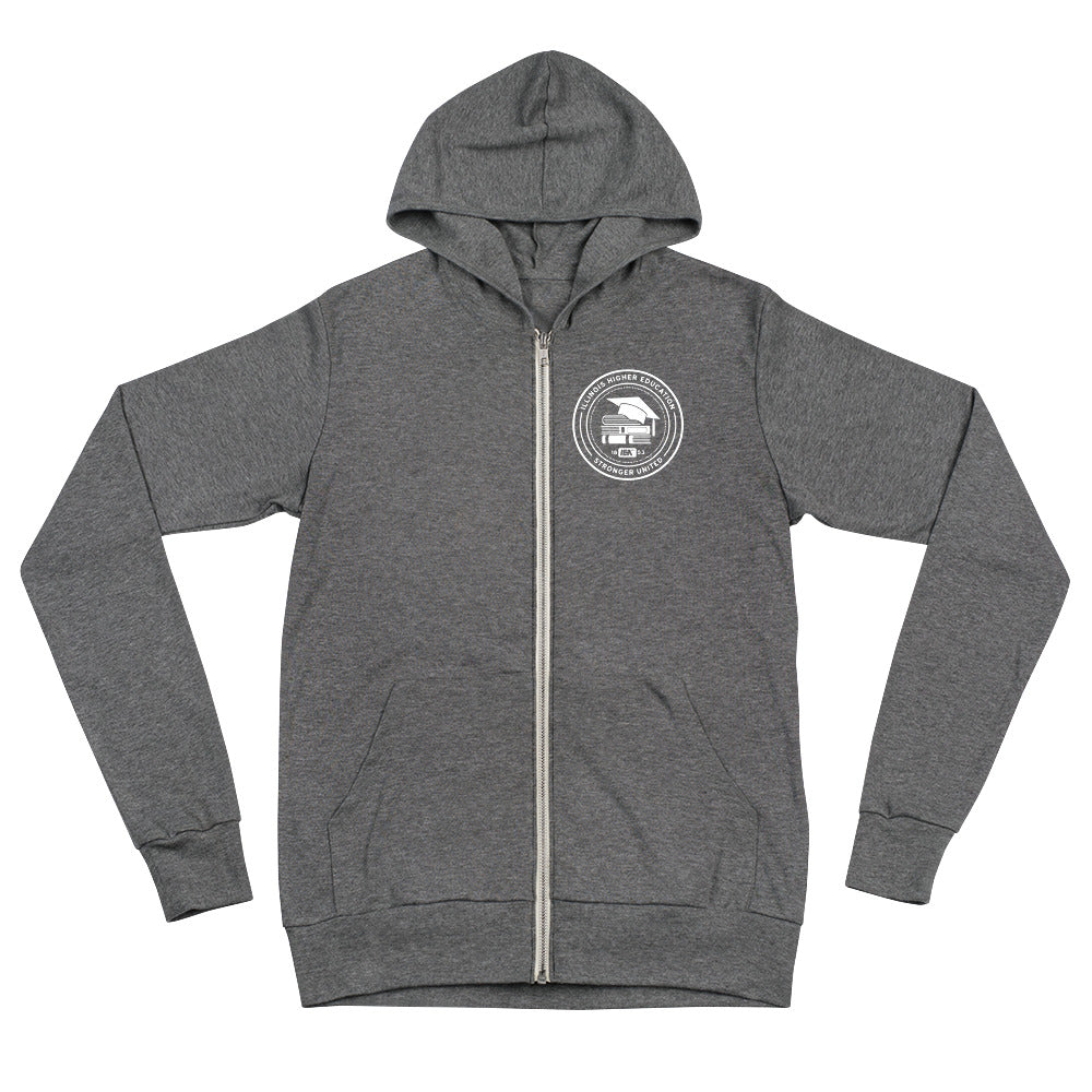 Higher Ed Unisex zip hoodie